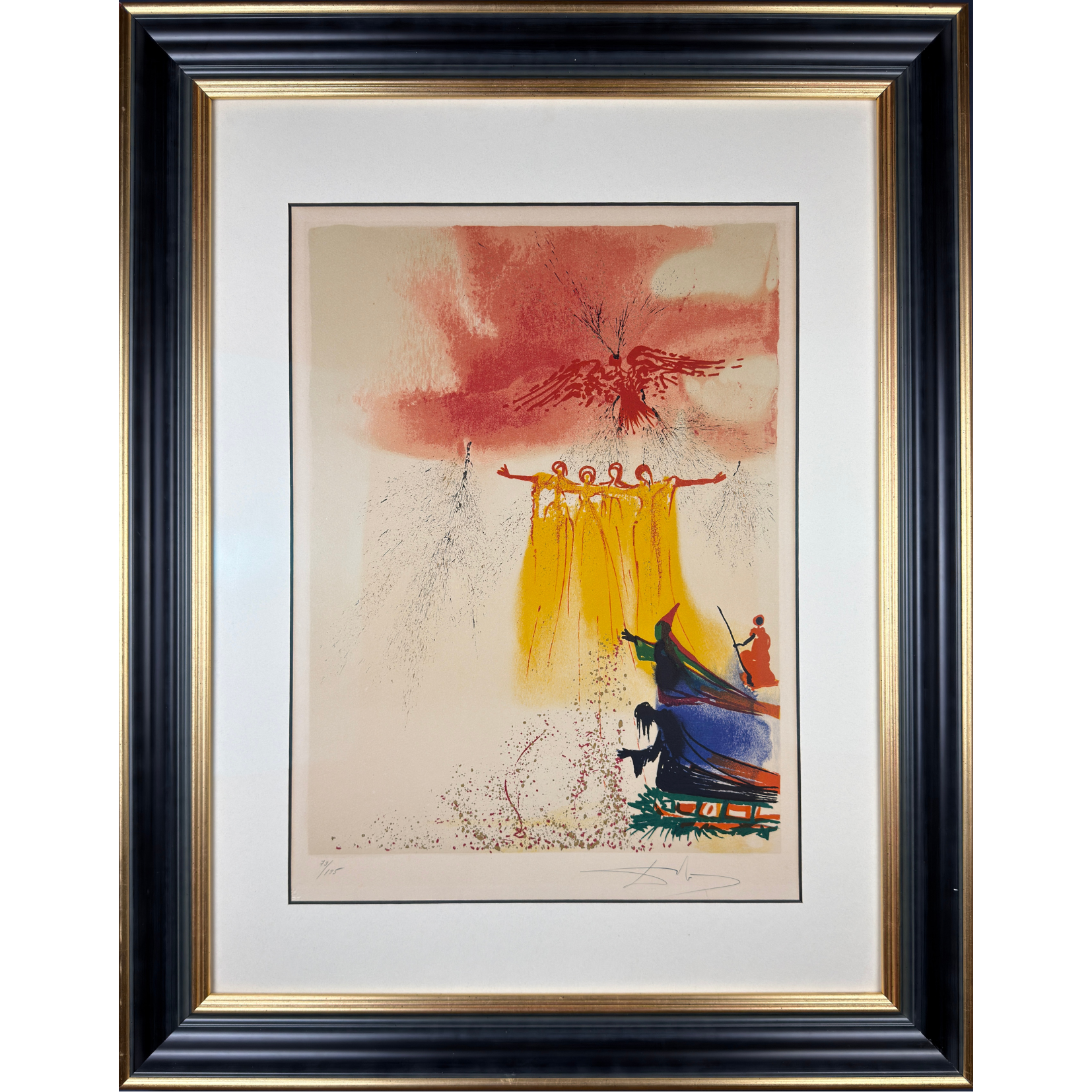 能面　lithograph 作者不詳　Edition1/1 The Fairies